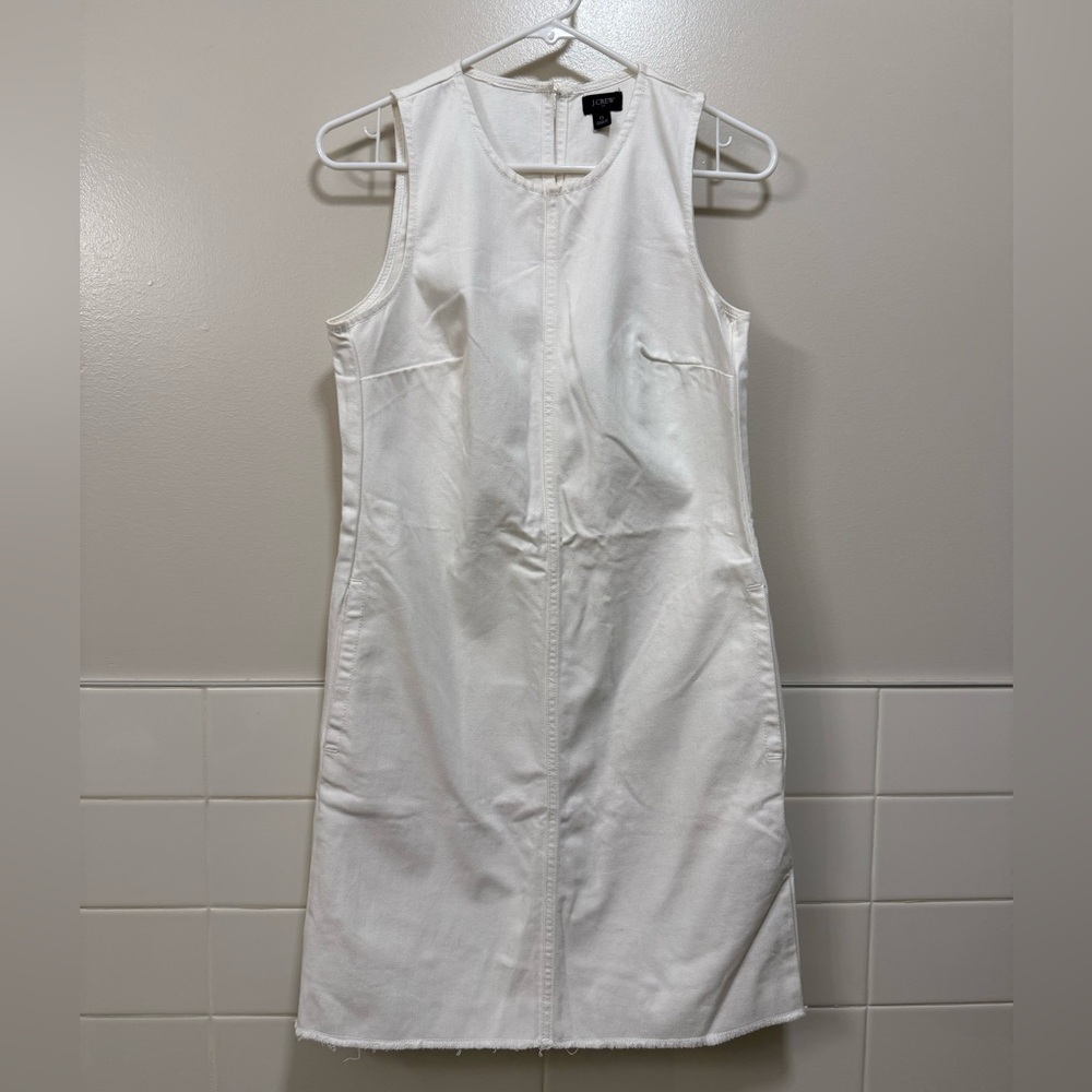 J.Crew Classic White Denim Dress